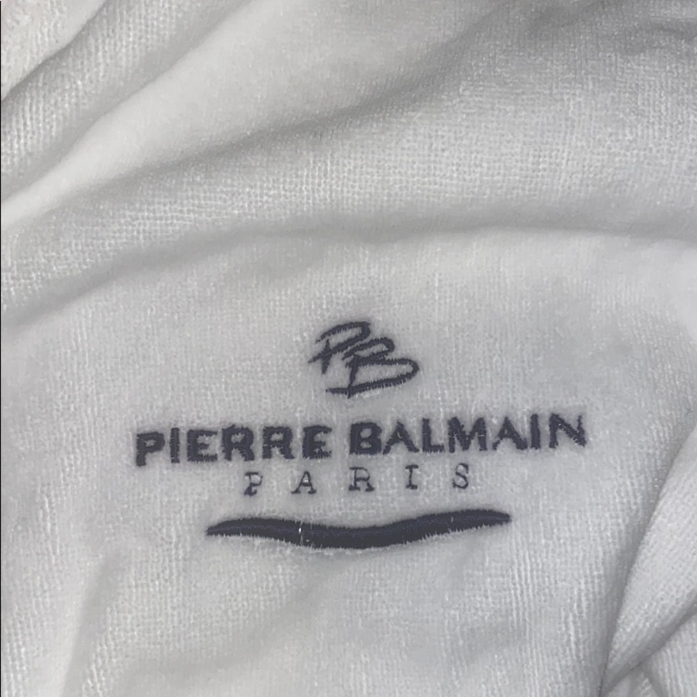 White balmain robe